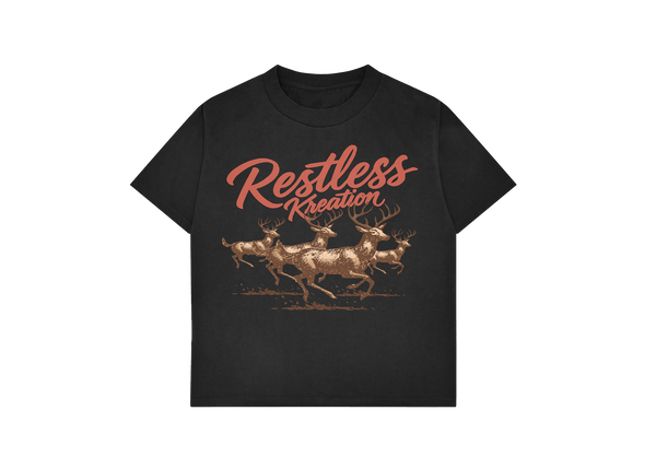 RK DEER TEE BLACK