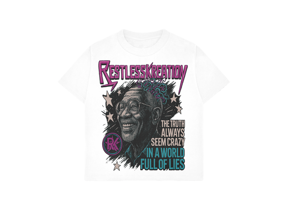 WORLD FULL OF LIES TEE WHITE