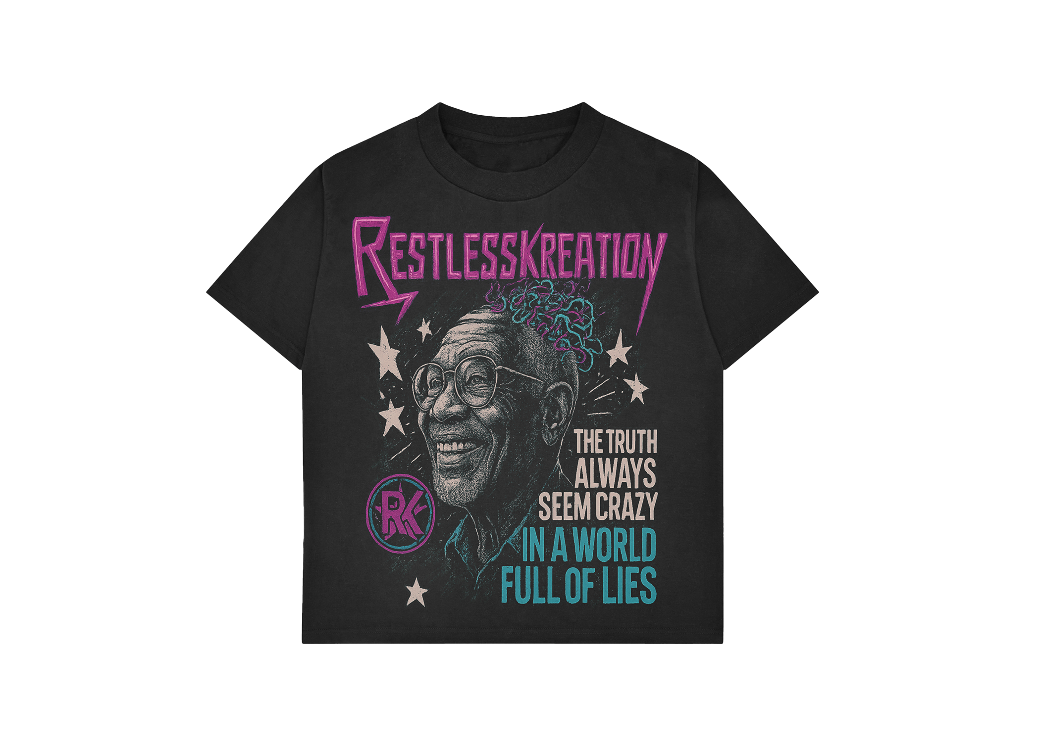 WORLD FULL OF LIES TEE BLACK