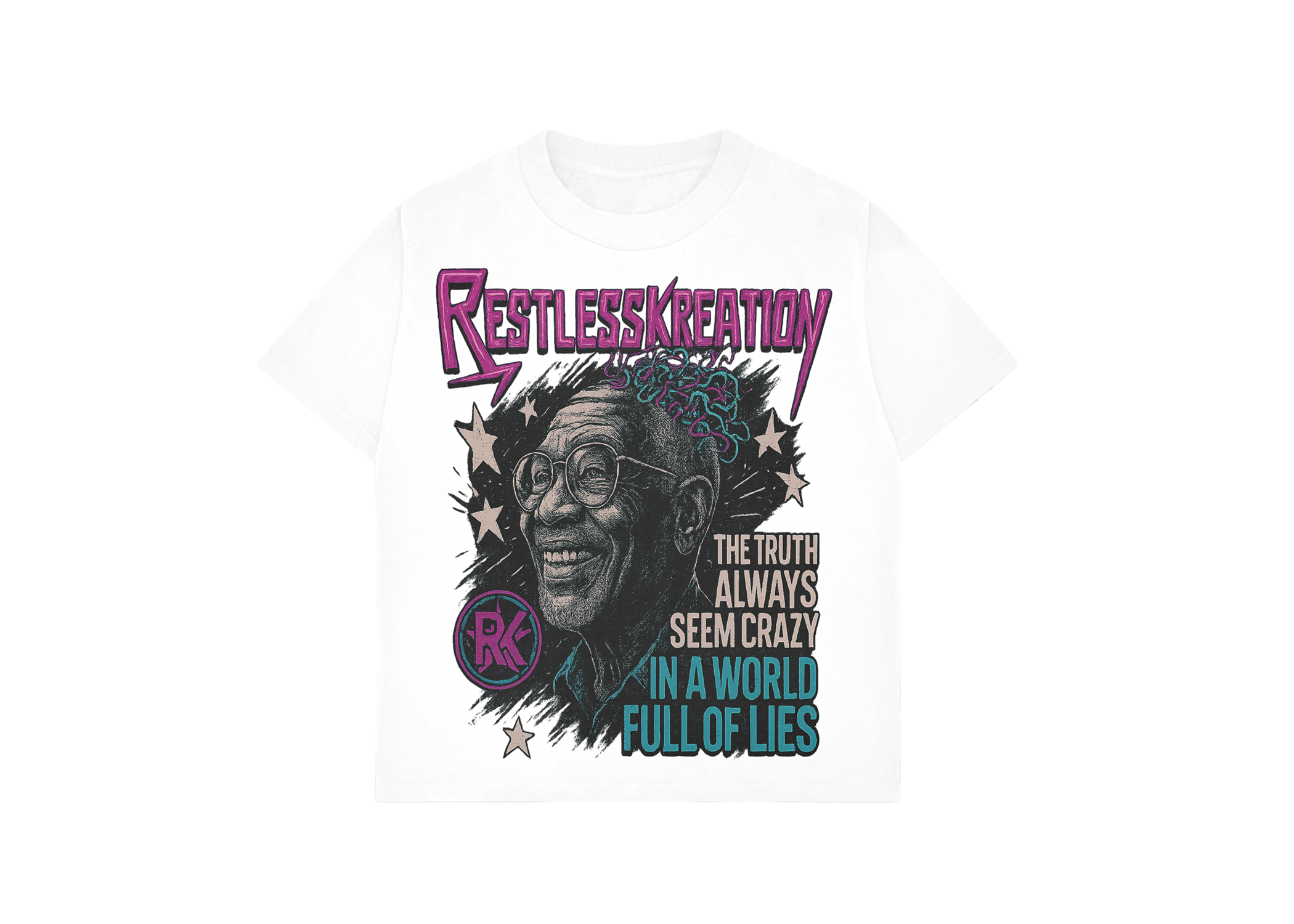 WORLD FULL OF LIES TEE WHITE