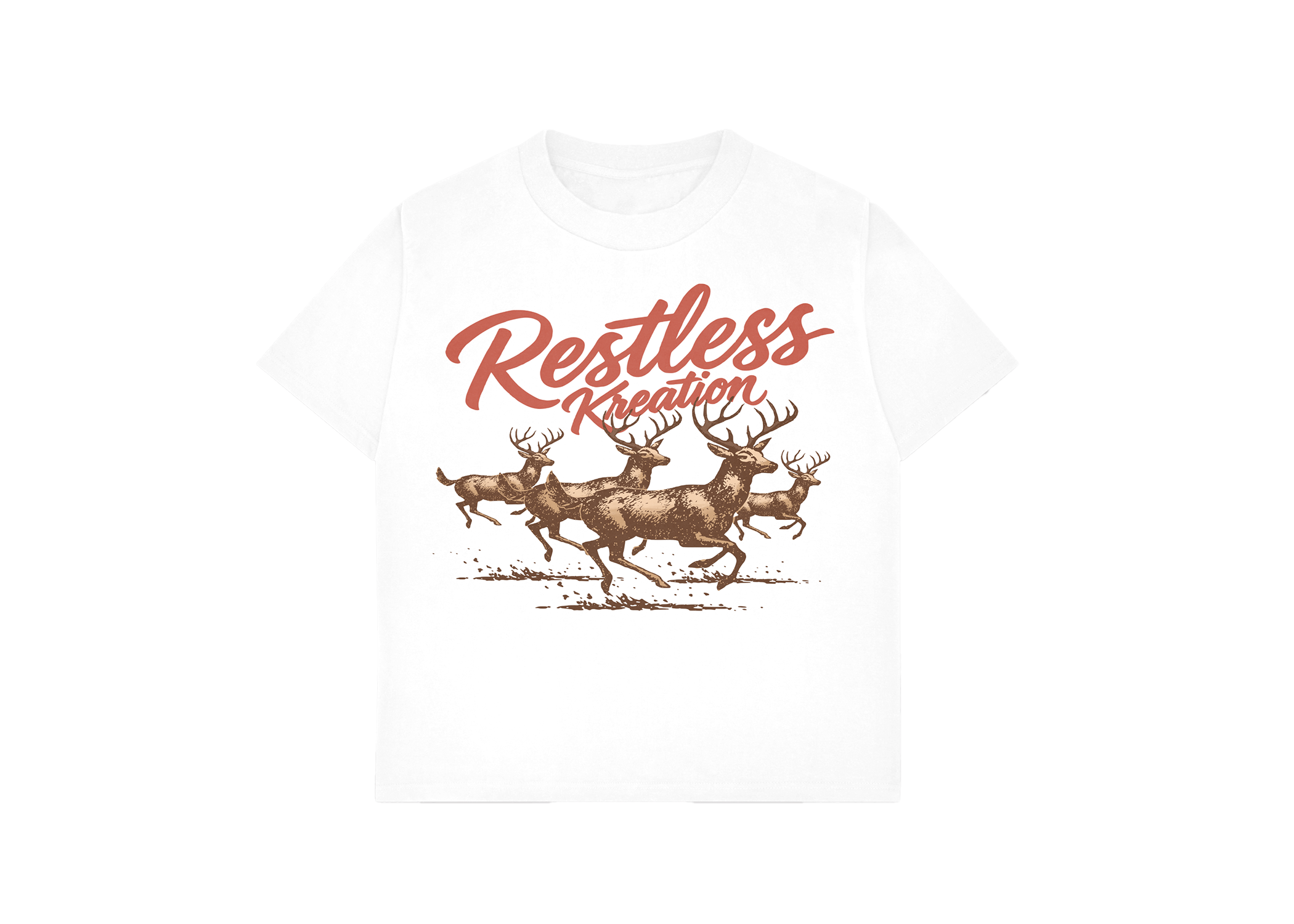 RK DEER TEE WHITE